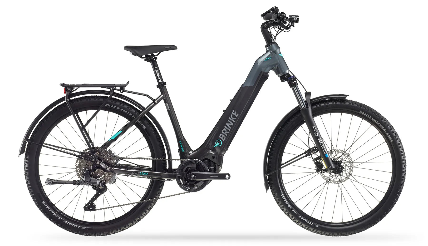 e-trekking bike Trekking e-bike Overland Comfort EP6 CUES DI2 Brinke