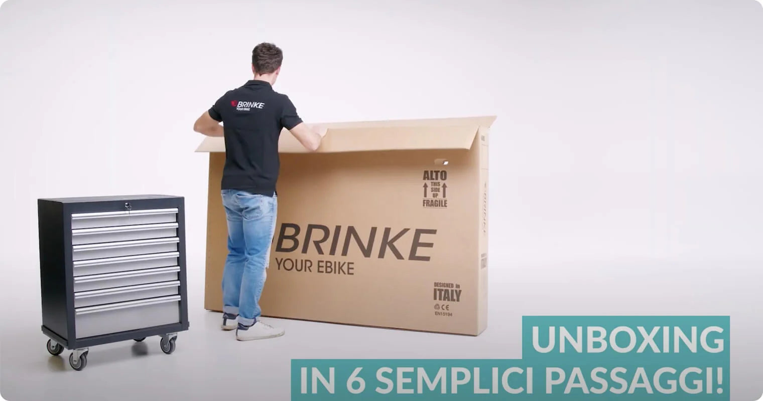 Guarda il video di unboxing delle nostre biciclette elettriche